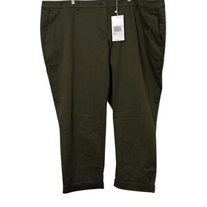 New w/ Tags Wildfang Dark Green Spruce Essential Trouser Pants Womens Plus 26W